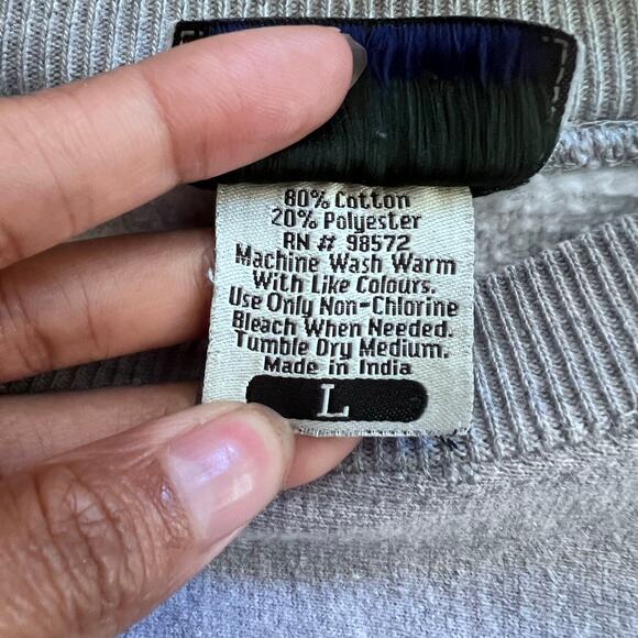 Steve & Barrys MICHIGAN University Sportswear Gray Heavy Duty Pullover Sweater L - Picture 5 of 7